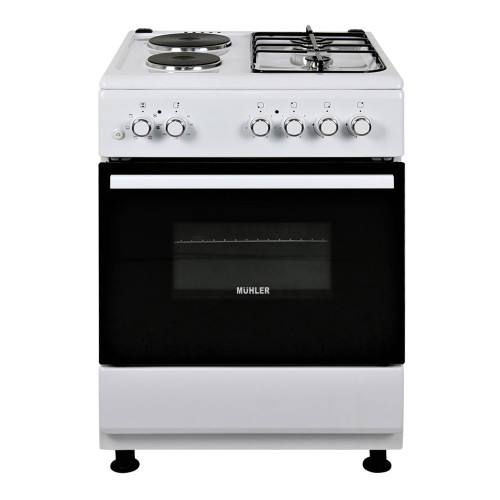 Голяма готварска печка Muhler ELC-600G, 64л, комбинирана